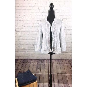 Motherhood Maternity Frayed edge tweed blazer